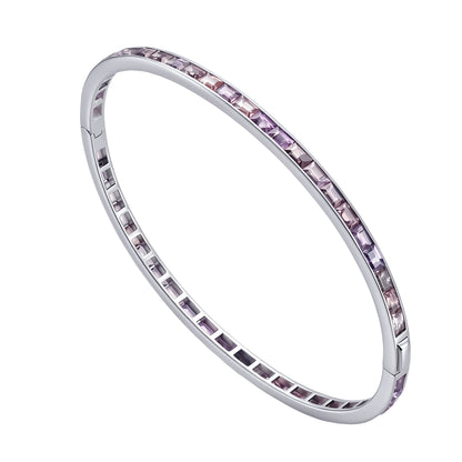PURPLE PINK SAPPHIRE BANGLE